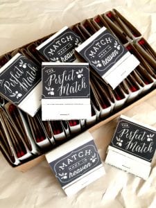 Practical Wedding Favors - Matches