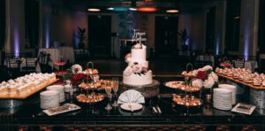 City Club San Francisco wedding cake table