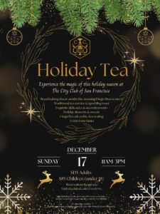 Holiday Tea, City Club of San Francisco